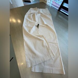 GAP Cream Straight Leg Pants